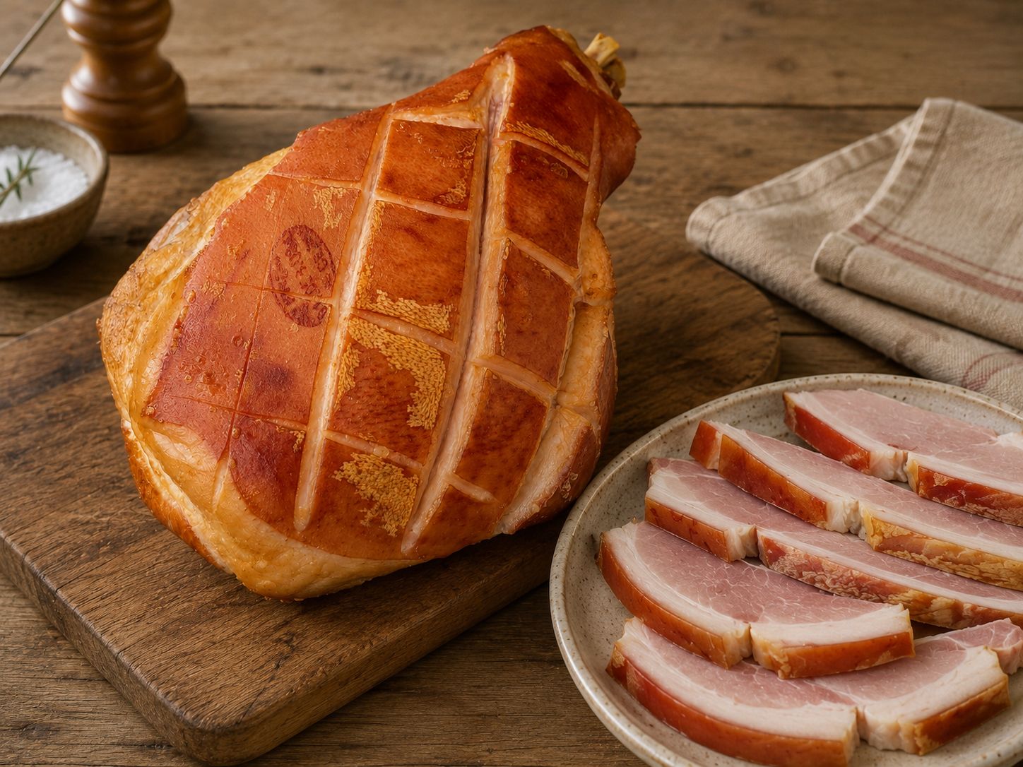 Jambon entier à l'os rôti Maison